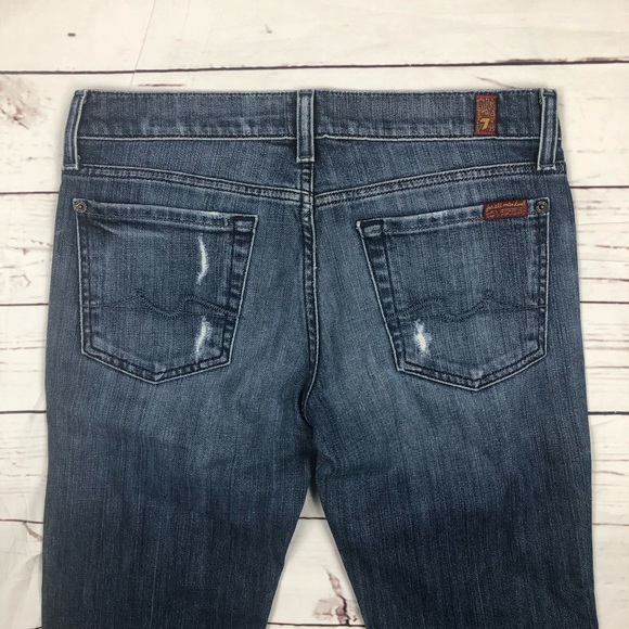 Women’s 7 For All Mankind Size 27 Boot Cut Jeans T - Picture 1 of 8